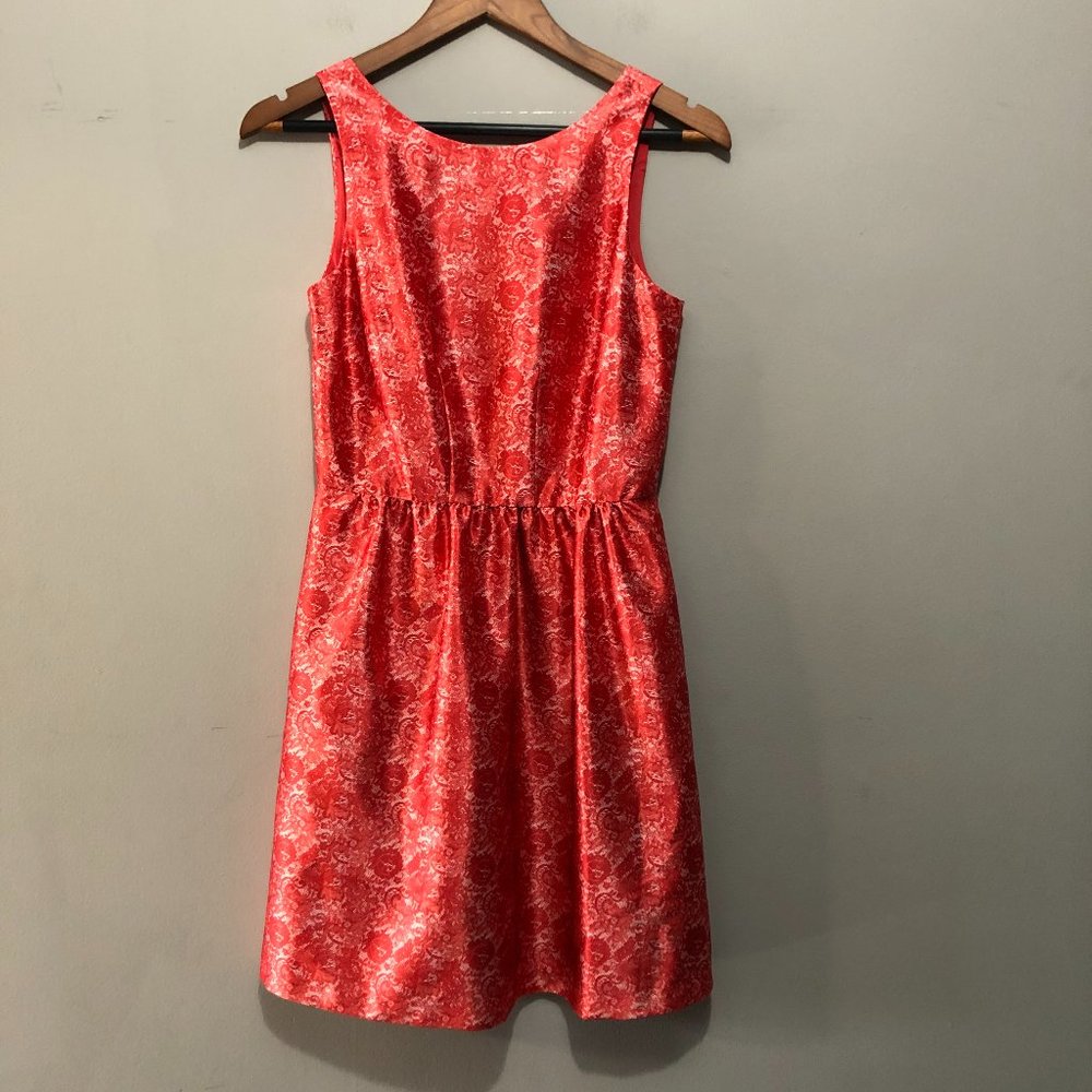 The Limited Sleeveless Fit & Flare Floral Print Dress Pink/White Size 0